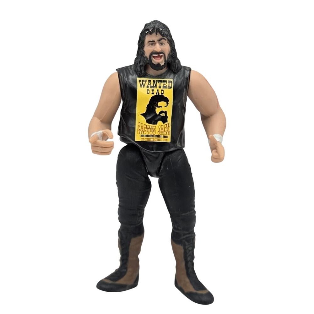 WWF Vintage Cactus Jack Attitude Era Jakks Pacific 1998 6" Wrestling Figure